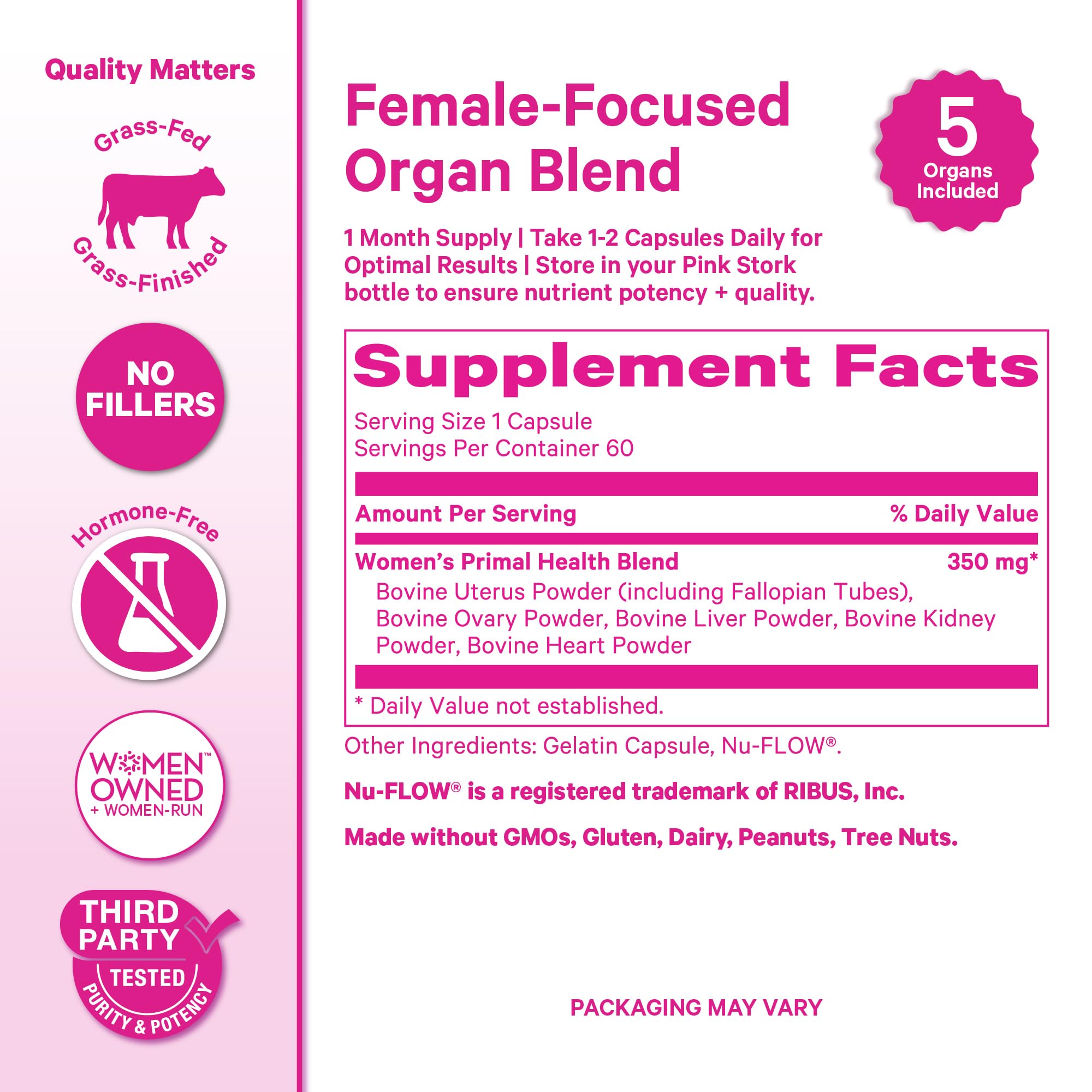 Pink Stork Zinc Selenium image underscores skin renewal and immune support.