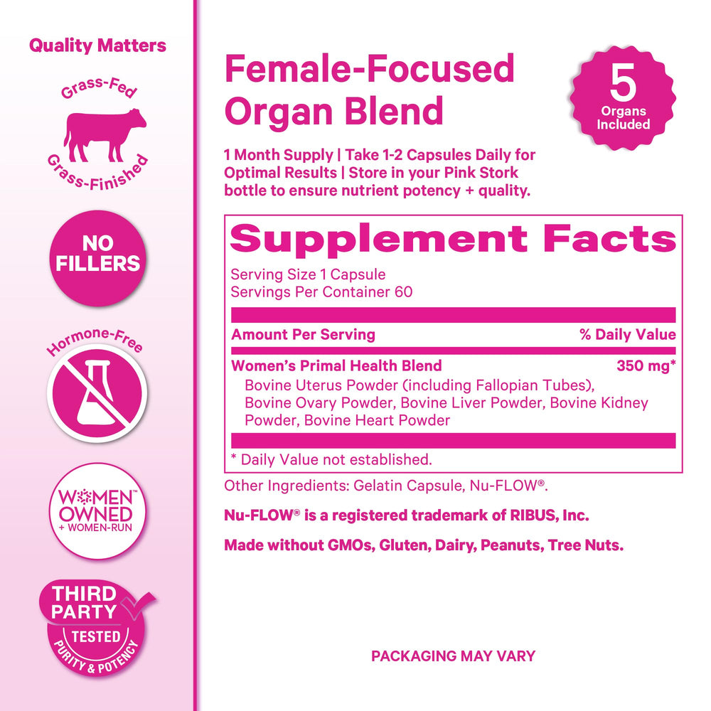 Pink Stork Zinc Selenium image underscores skin renewal and immune support.