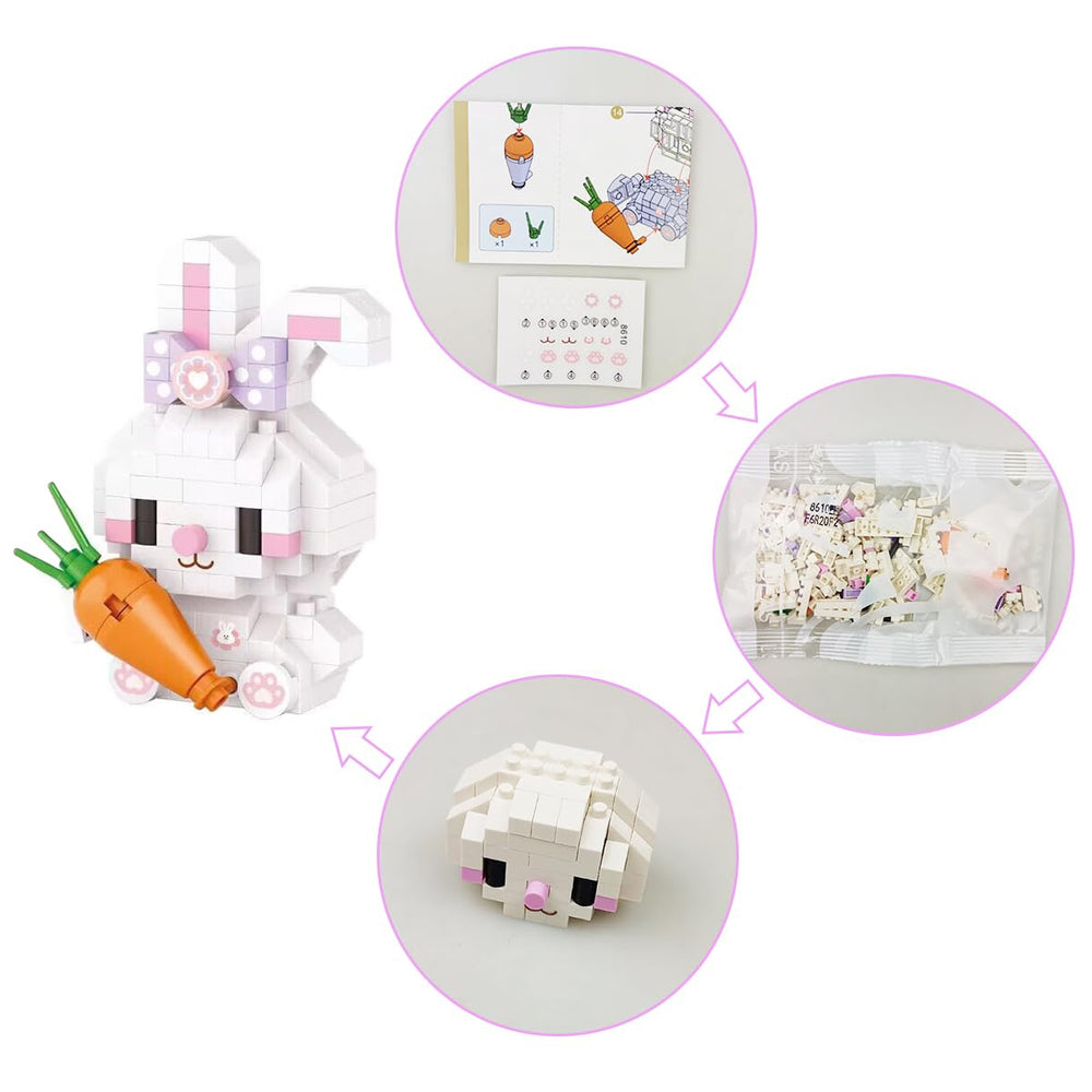 Pinkiwine Easter block chick, engaging construction set for curious kids