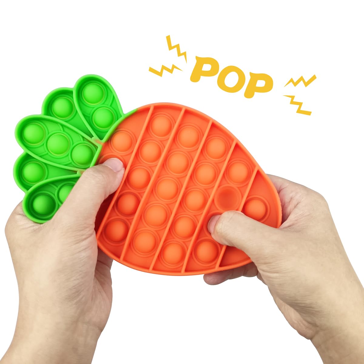 Pinkiwine Easter pop green egg for fidgeting and calm moments