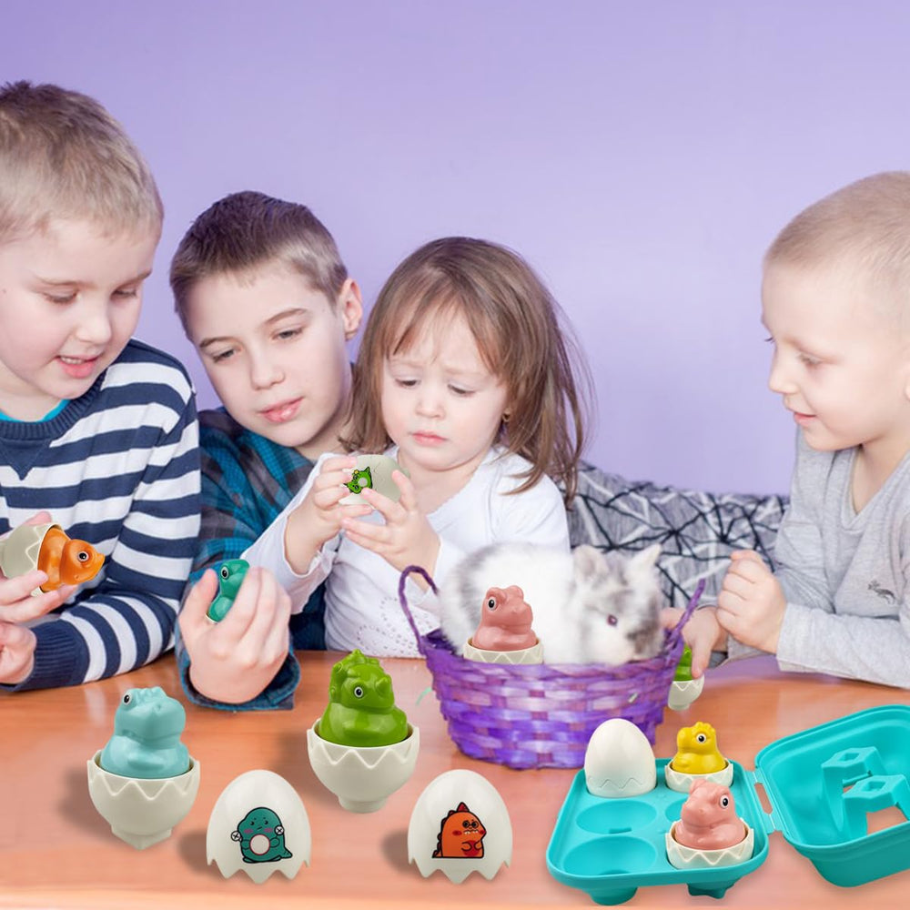 Pinkiwine Easter gift set in kids' hands emphasizing safe non-toxic plastic.