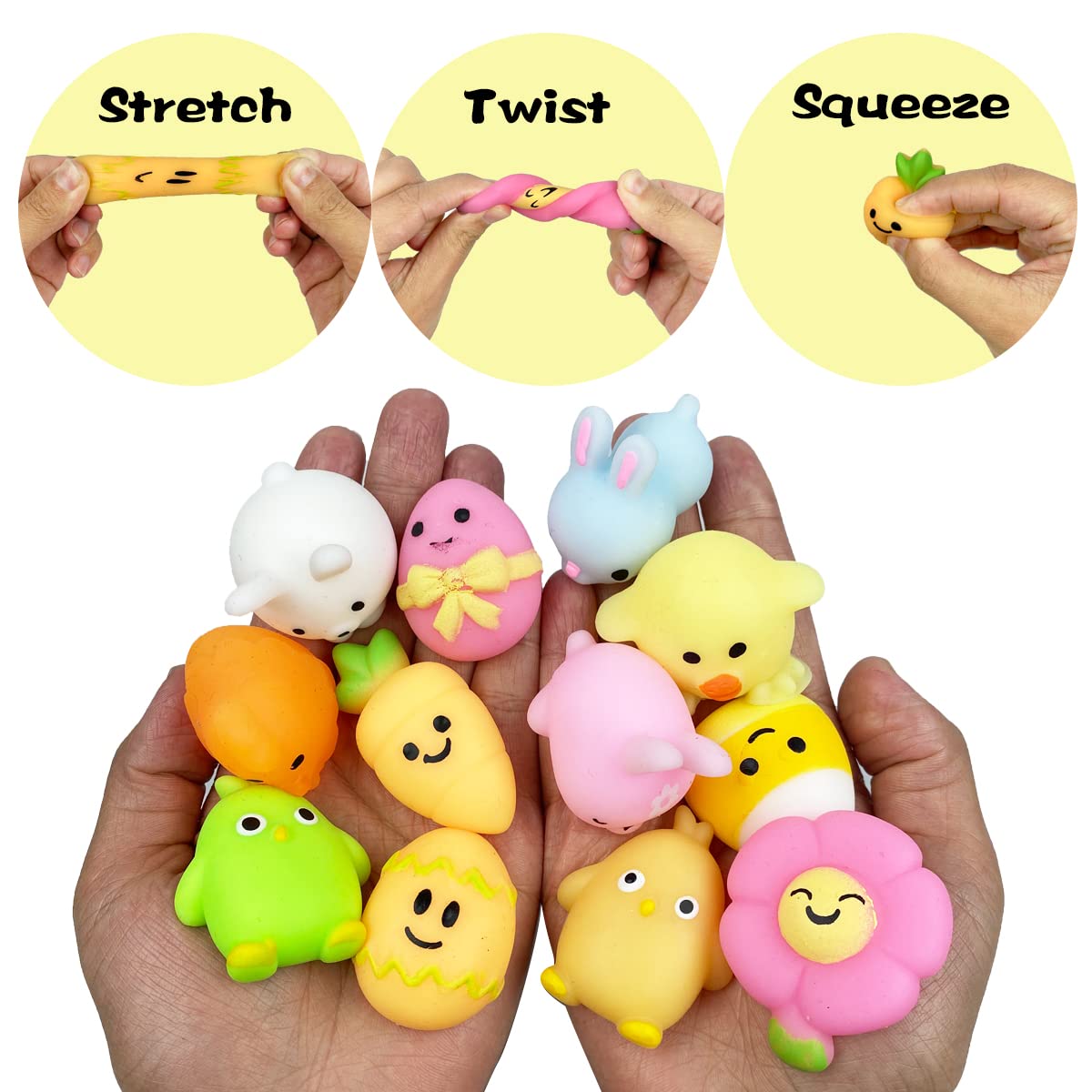 Pinkiwine squishy toys designed for tactile, kid-friendly play sessions.