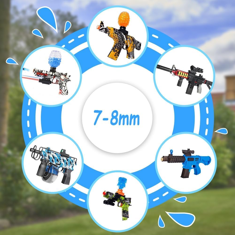 Pinnacle Dynamics ball blaster refill bullets 50,000 non-toxic elastic pellets in vibrant hue for immersive play