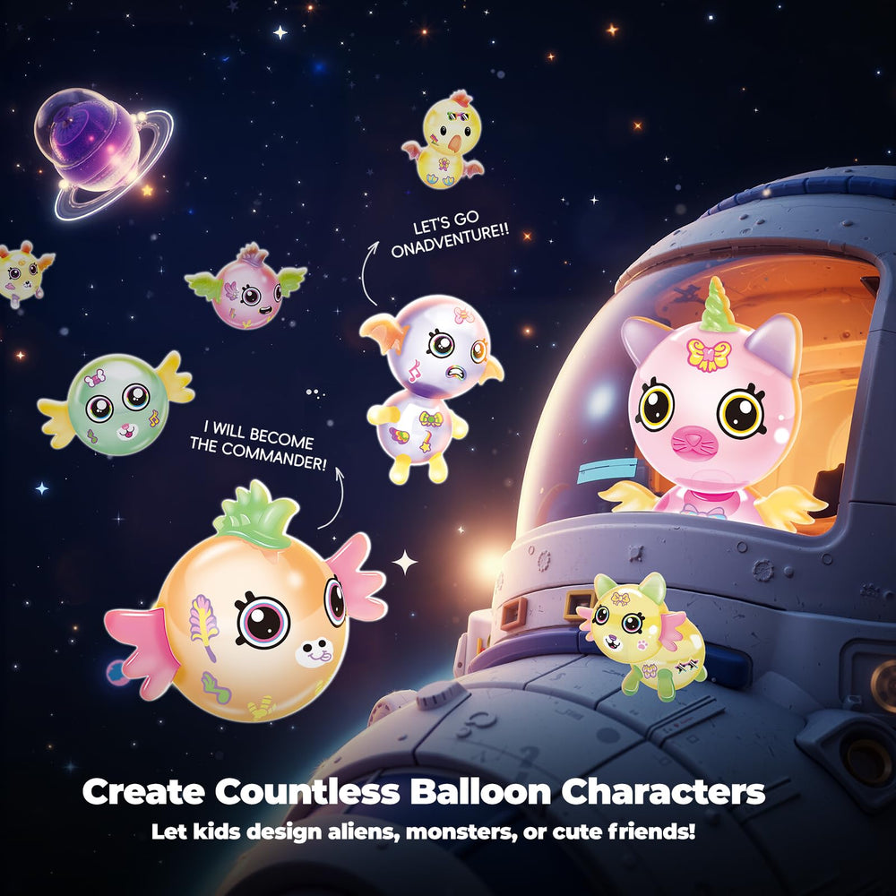 PINSHILE Space Creature Balloon Designs spark imaginative storytelling and hands-on crafts