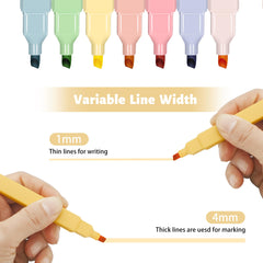 Piochoo square-hold highlighters deliver comfortable grip during long notes.