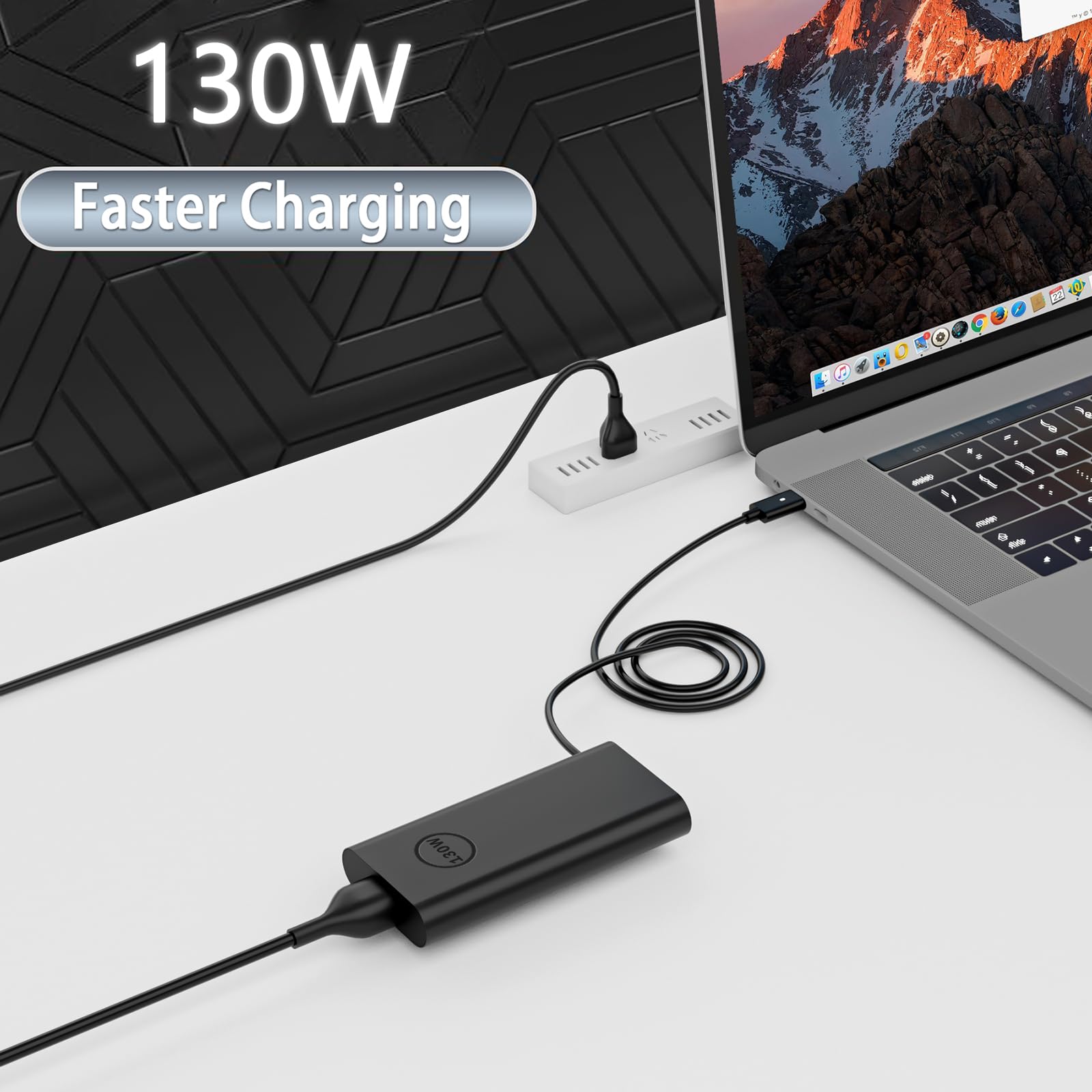 PIOEVTKA 130W USB-C charger includes built-in safety protections