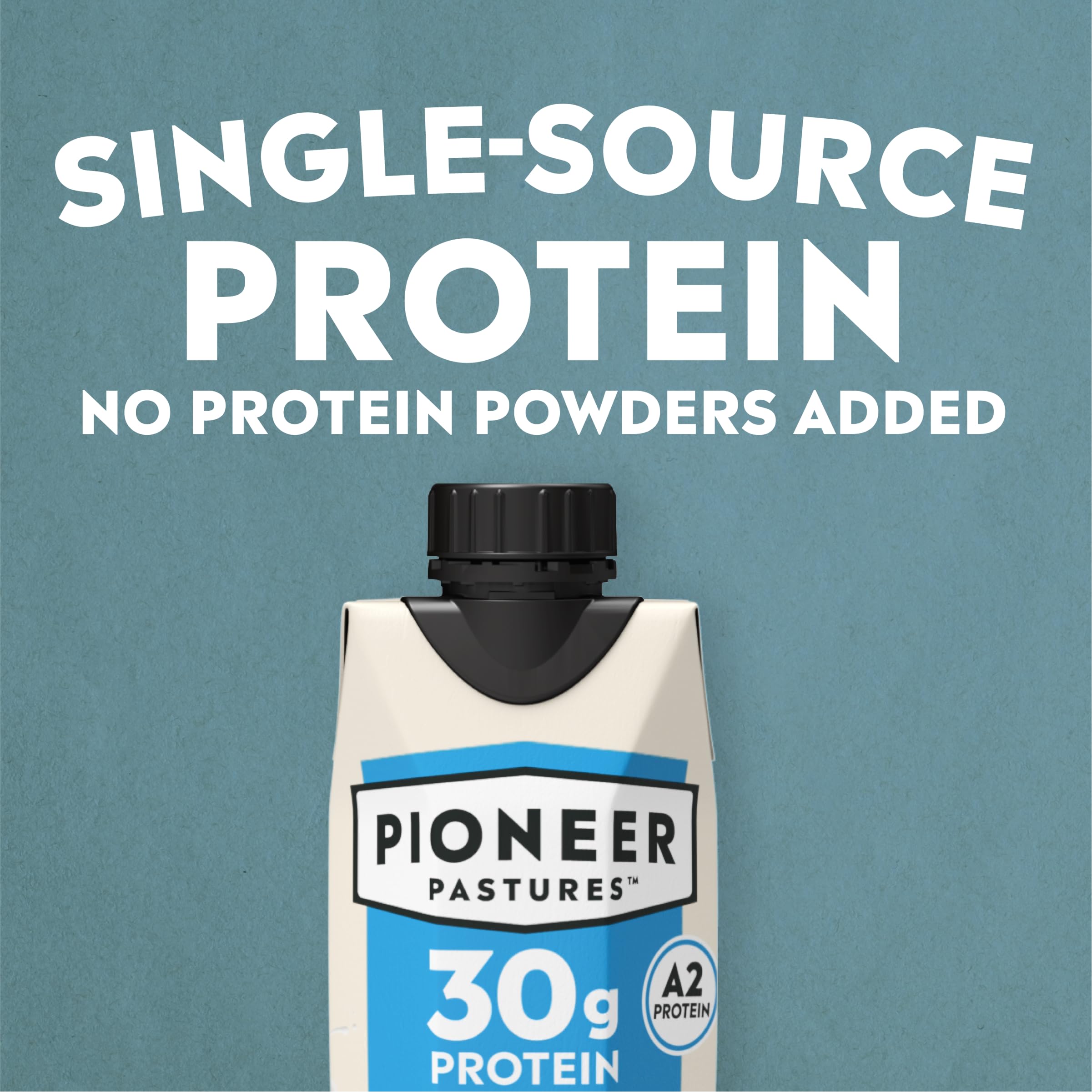 Pioneer Pastures vanilla A2 milkshake in a gym bag