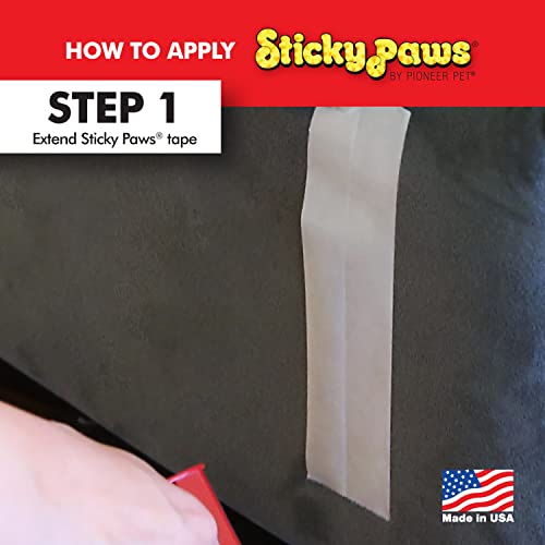 Pioneer Pet Sticky Paws: ruban transparent posé sur le canapé, facile à retirer