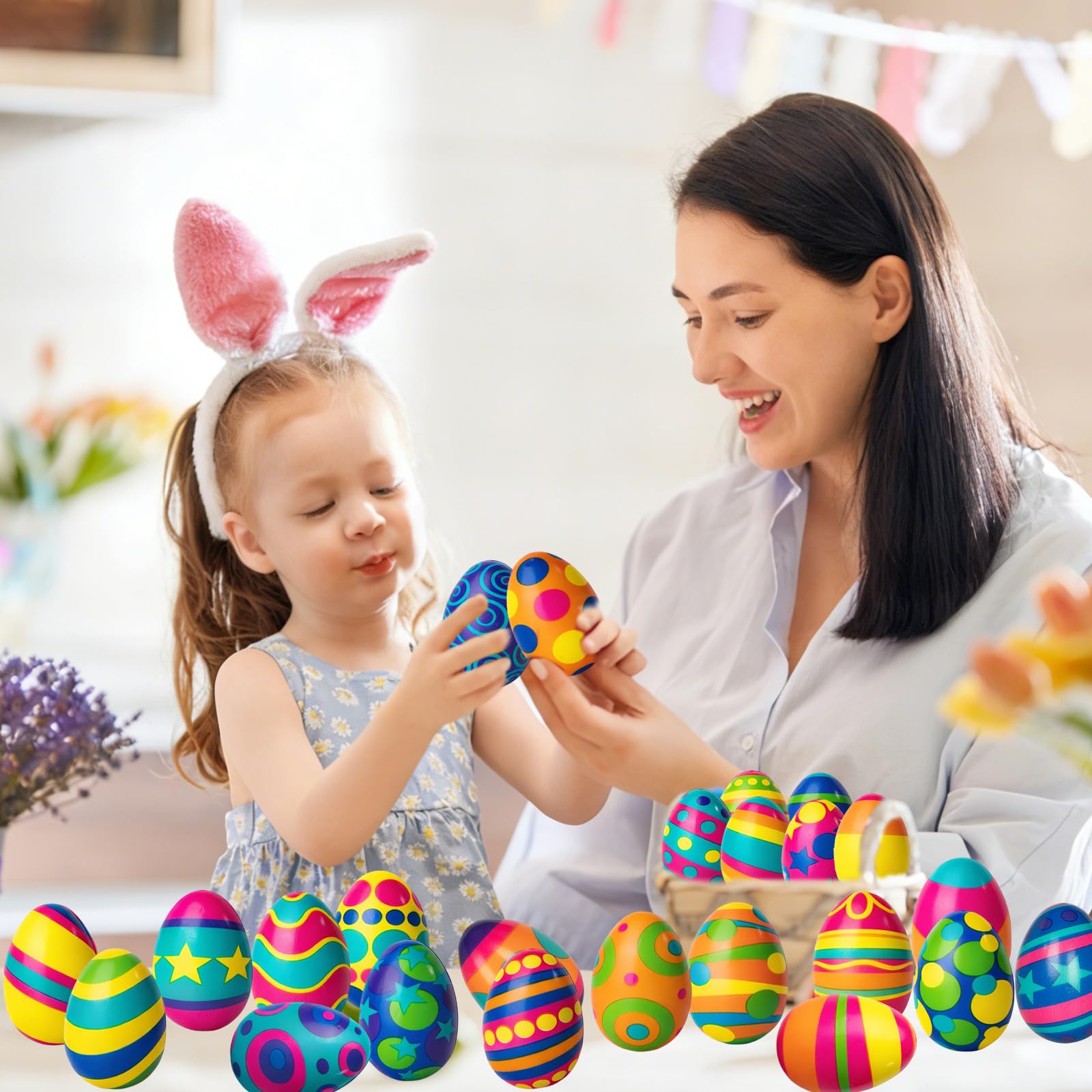 PIONJOY Easter eggs suitable as classroom rewards with tactile play