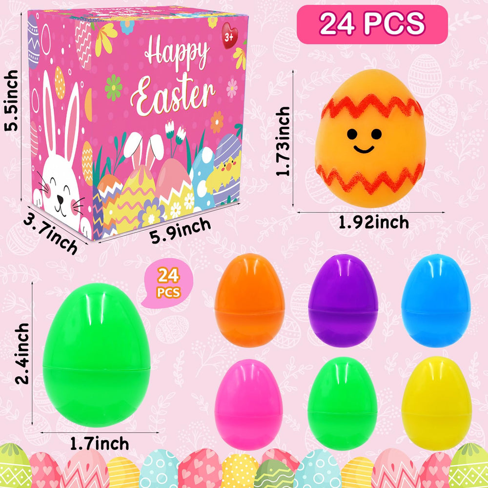 PIONJOY colorful Easter eggs designed for easy opening and reuse.