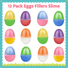 PIONJOY durable Easter slime eggs with easy-open shells for kids