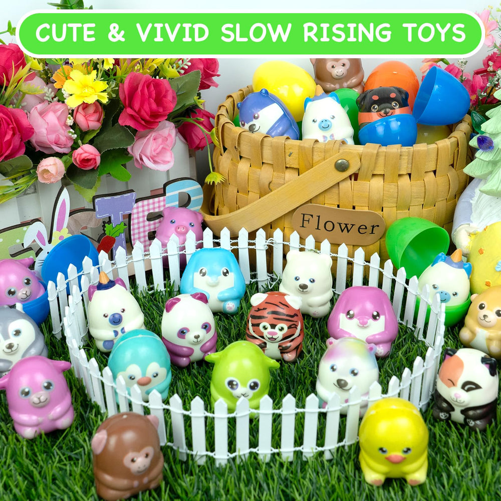 PIONJOY slow rising toys encourage playful hands-on exploration.