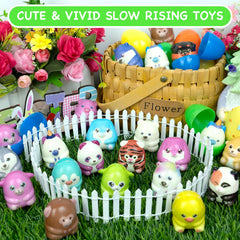 PIONJOY slow rising toys encourage playful hands-on exploration.