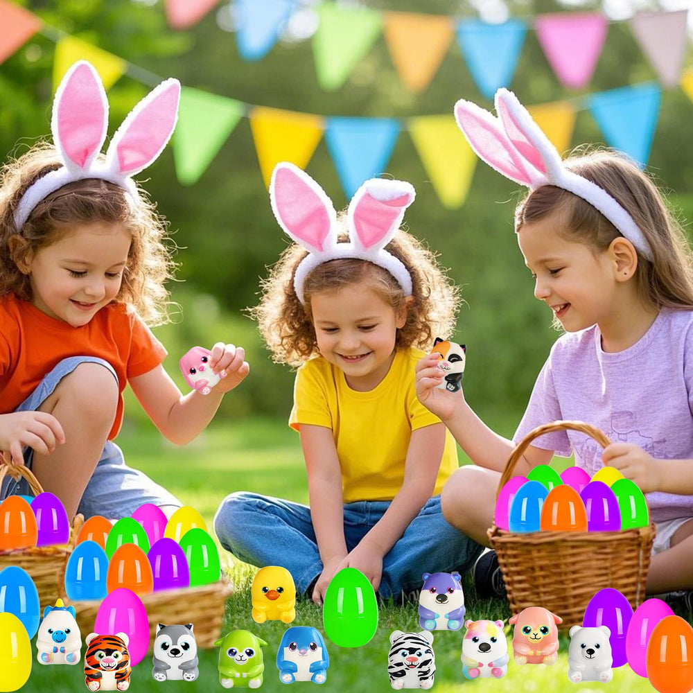 PIONJOY colorful eggs fit small baskets and gift boxes.