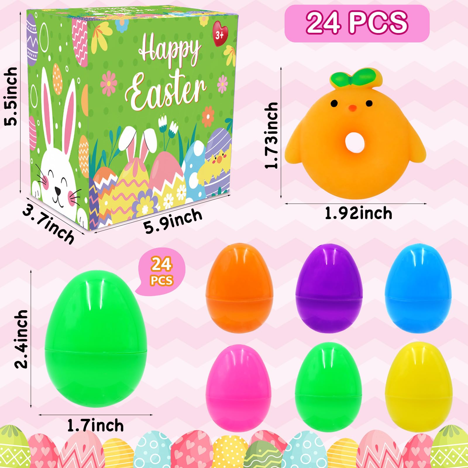 PIONJOY Easter eggs with easy-open design for kid-friendly hunts.