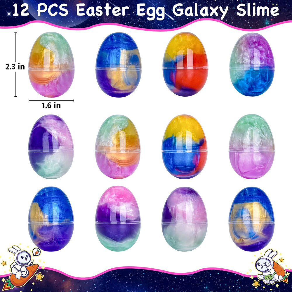 PIONJOY Easter Slime Egg inner view with six-color slime kit for creative play