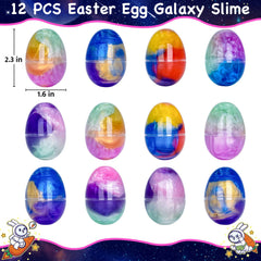 PIONJOY Easter Slime Egg inner view with six-color slime kit for creative play