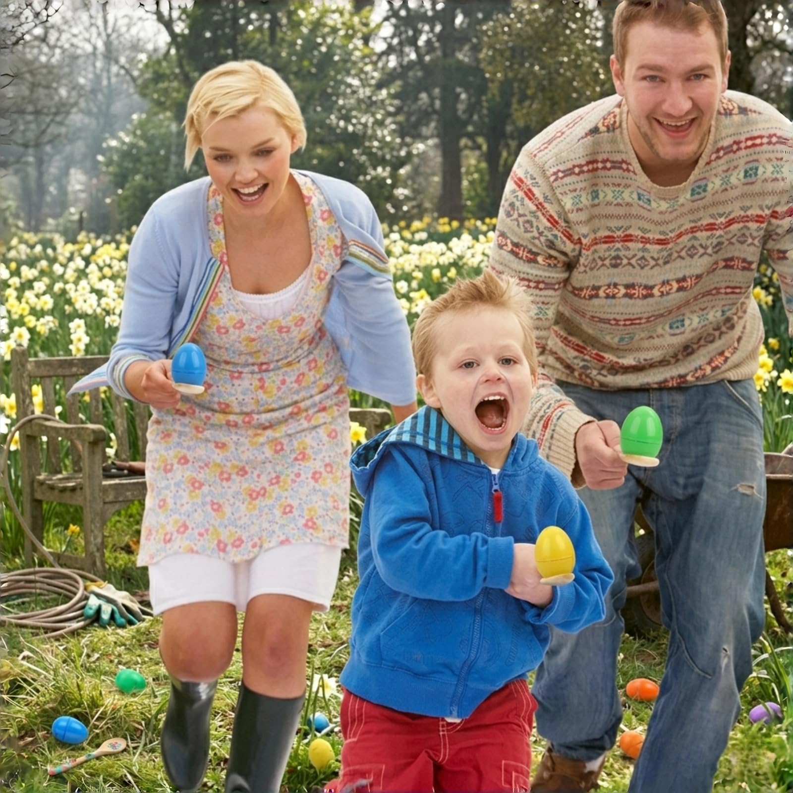 PIONJOY golden eggs highlight premium moments during egg hunts.