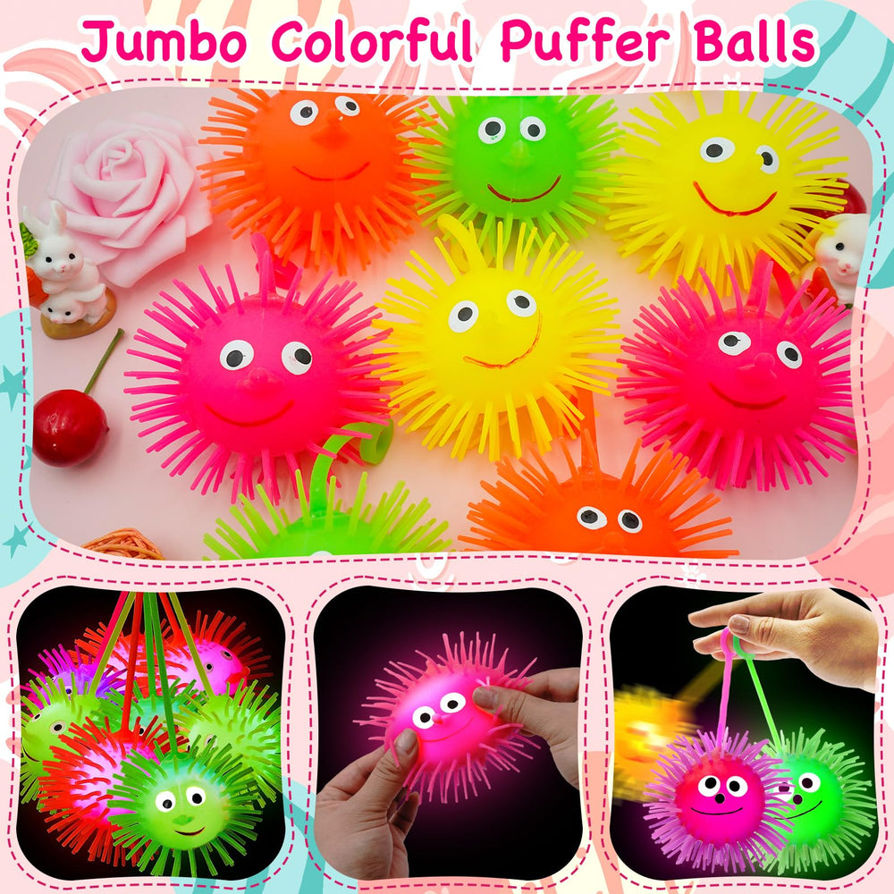 PIONJOY jumbo Easter egg LED puffer ball in yellow adds warm light.