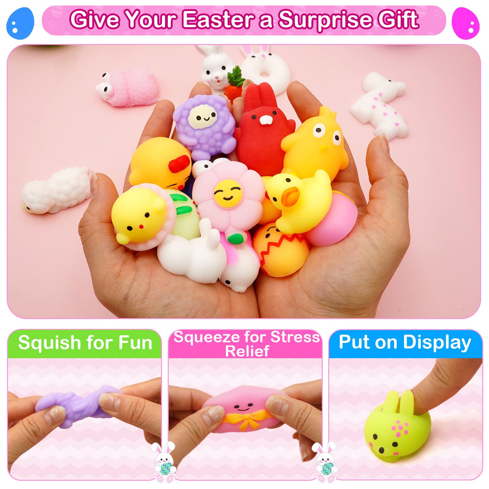 PIONJOY Colorful mochi shapes inspire imaginative playtime with friends.