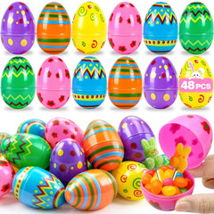 PIONJOY printed Easter eggs in bright colors for engaging hunts