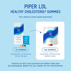 Strawberry flavor gummies by Piper Biosciences for daily supplement delight.