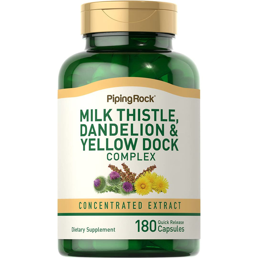 Piping Rock bottle with milk thistle blend for daily capsules