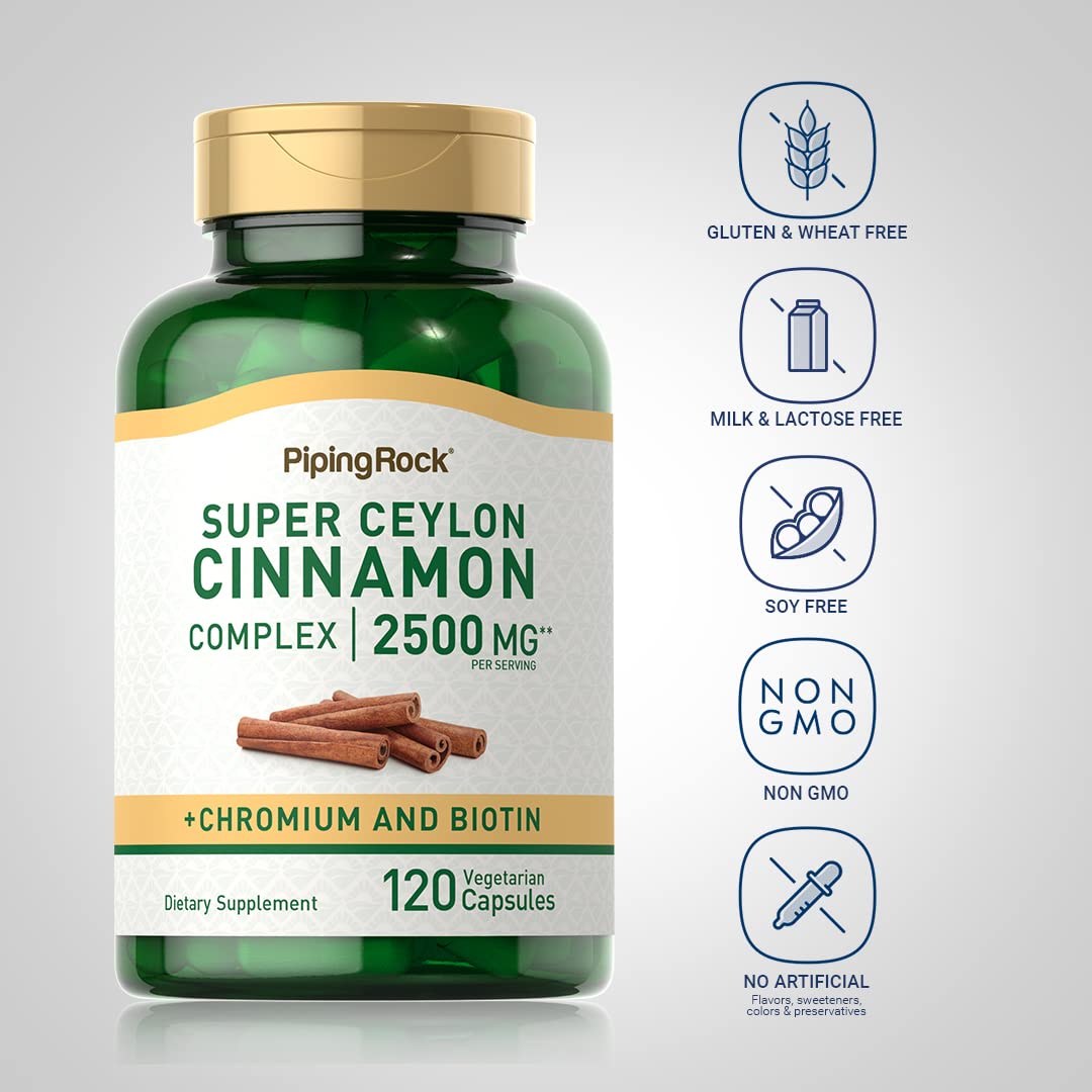 Piping Rock vegetarian formula pills arranged for convenient daily use.
