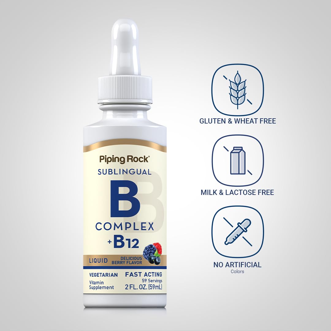 Piping Rock sublingual drops ready for under-tongue use.