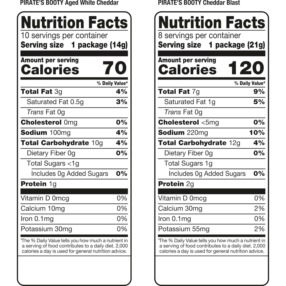 Pirate's Booty 18-count variety pack box for family snacking.