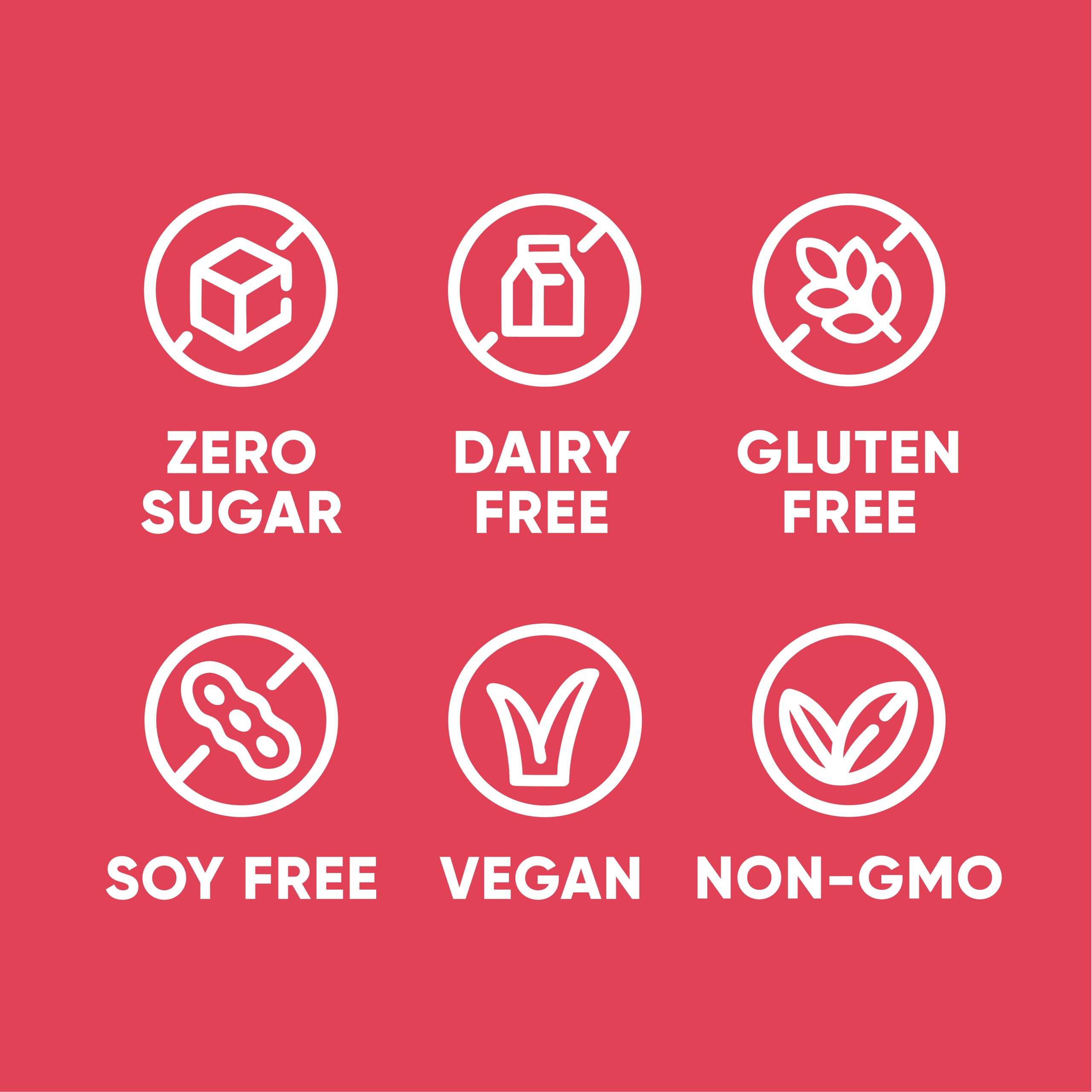 Pirq ingredients list close-up showing 25 superfoods and allergen-free formula.