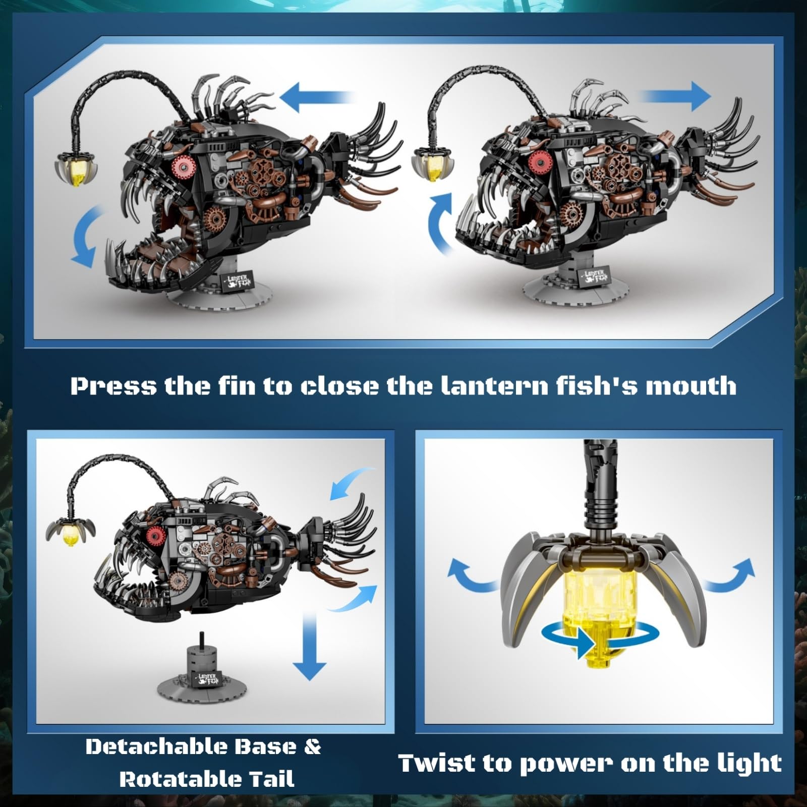 PIVONAX Angler Fish desk display makes a striking office decor piece