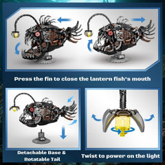PIVONAX Angler Fish desk display makes a striking office decor piece