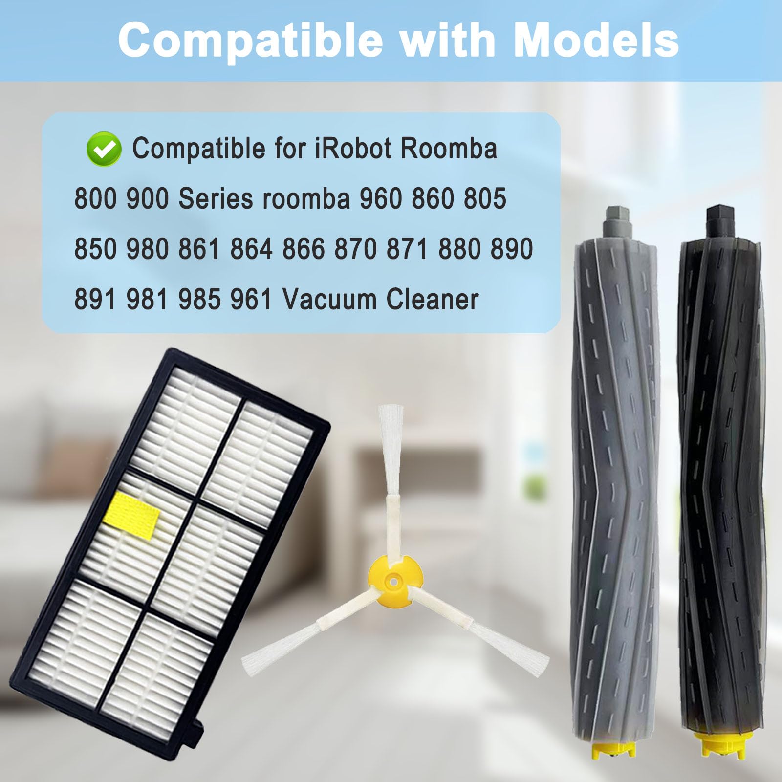 Pivxsnkew Roomba replacement filters boost filtration and airflow.