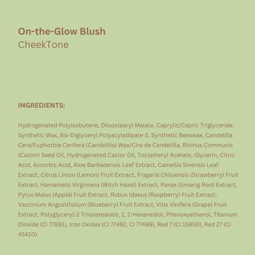 Pixi On-the-Glow Blush Stick Cheektone glow shot captures a fresh, dewy look.