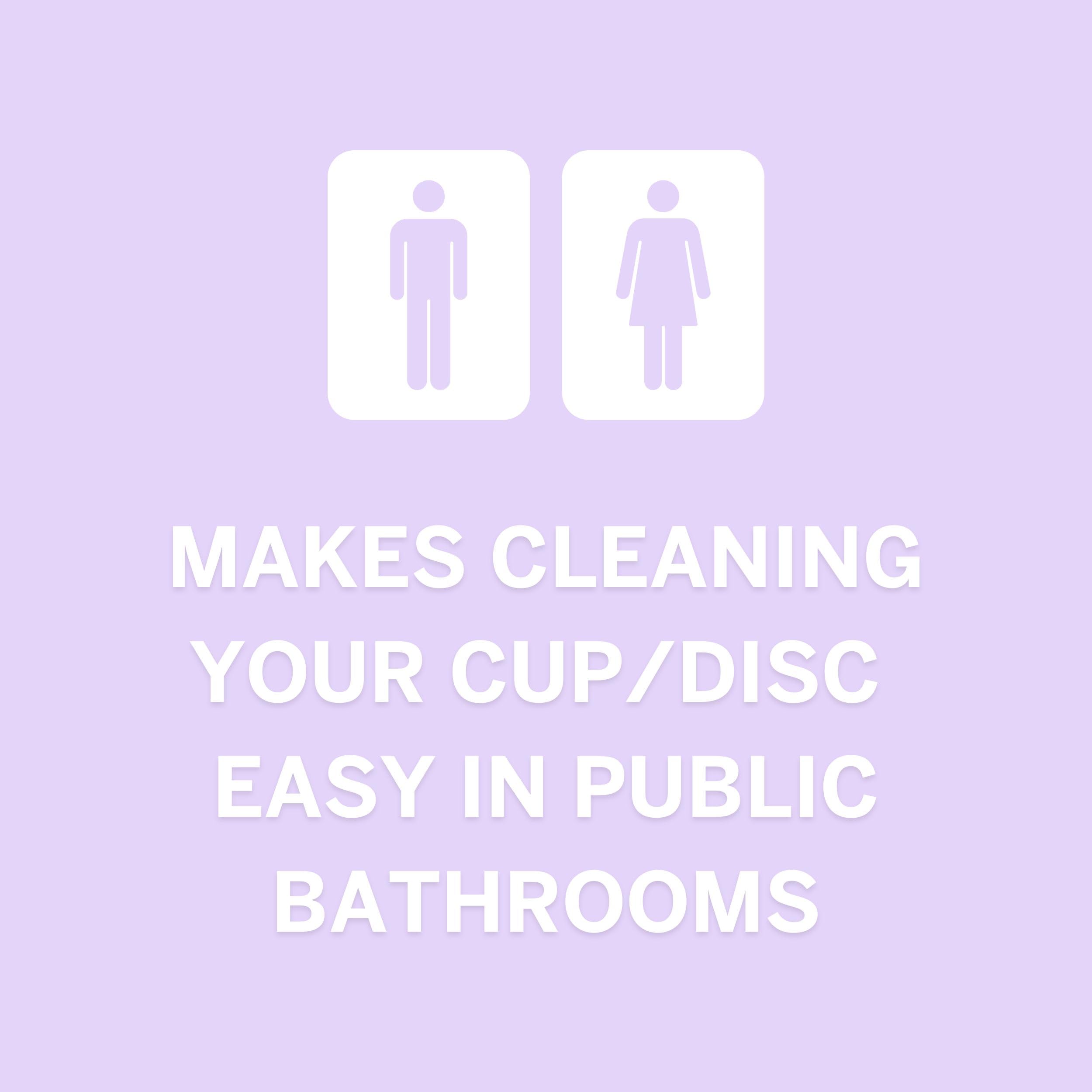 Pixie Cup vegan and hypoallergenic wipes for gentle cleansing.