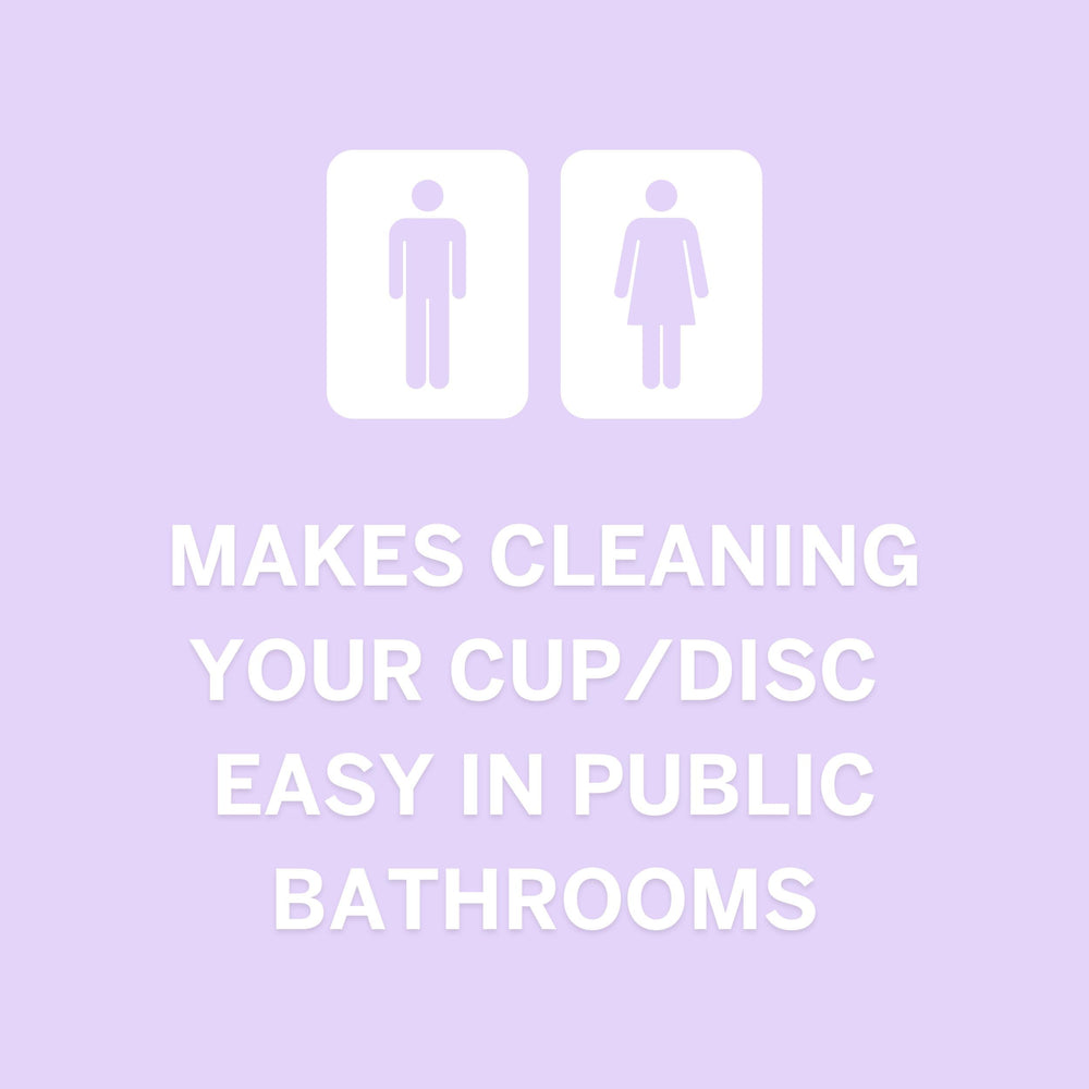 Pixie Cup vegan and hypoallergenic wipes for gentle cleansing.