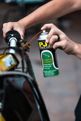 PJ1 Cable Lube cap close-up shows effortless, even coverage