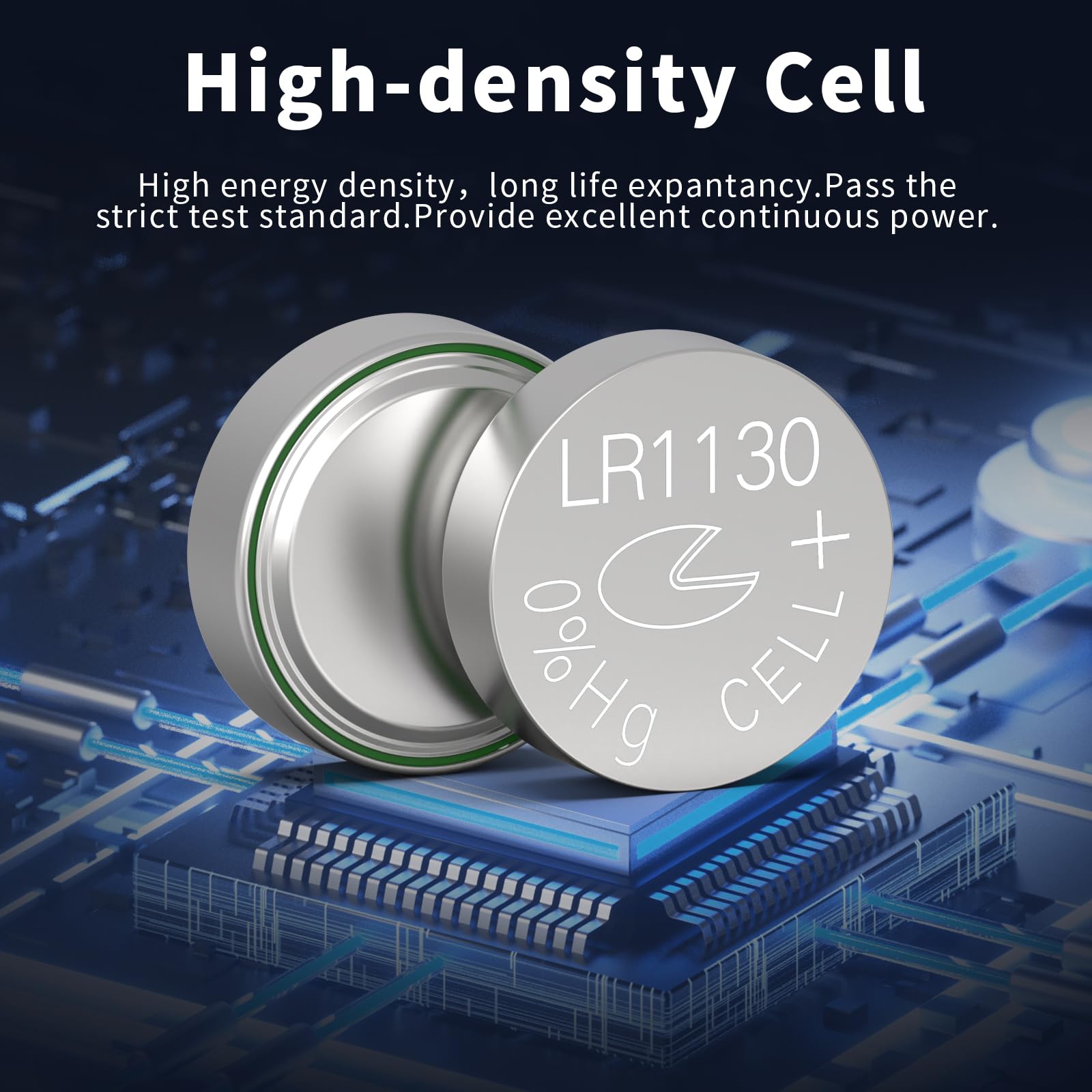 PKCELL LR1130 battery powering hearing aids with stable performance