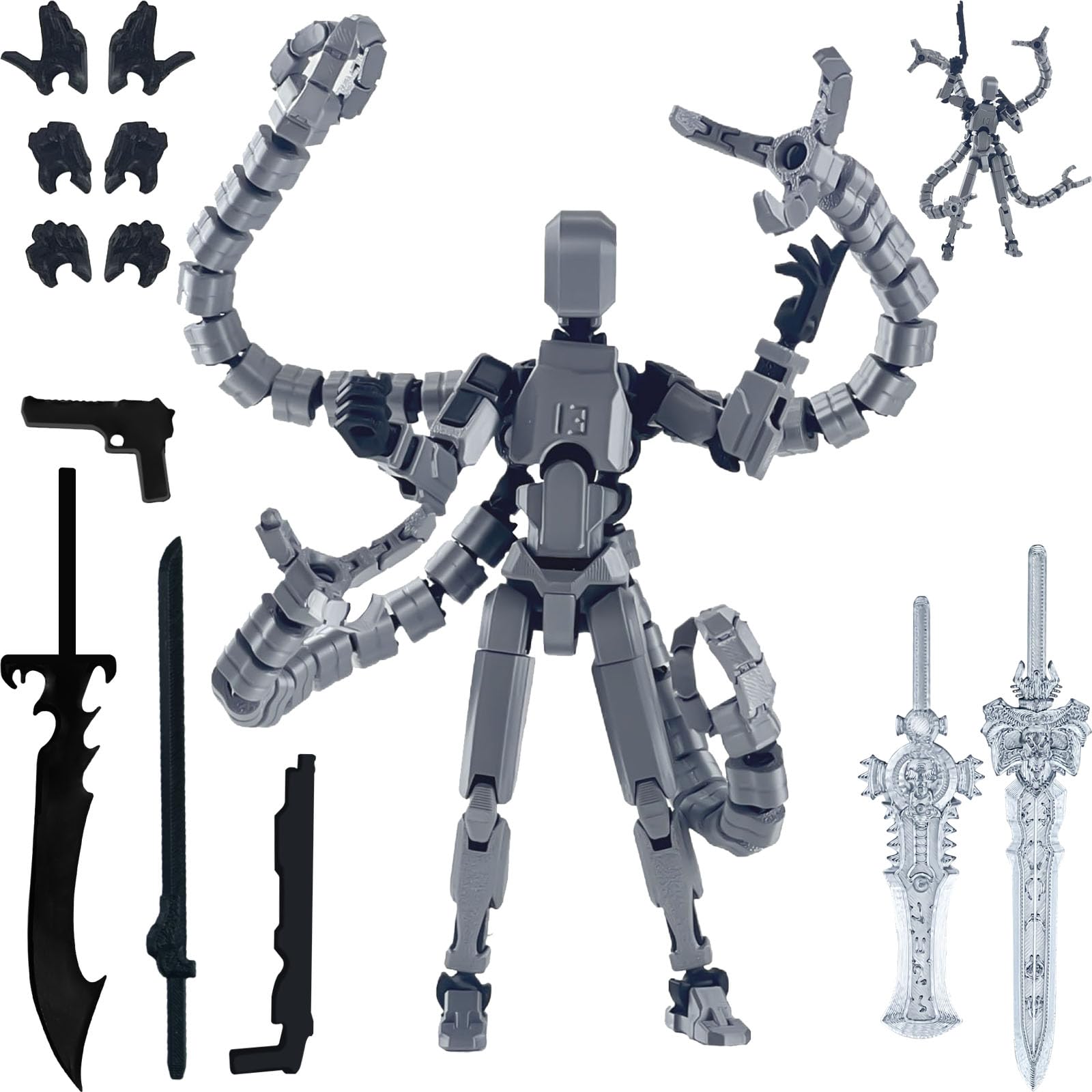 PkghoKids T13 fully articulated joints enable dynamic poses.