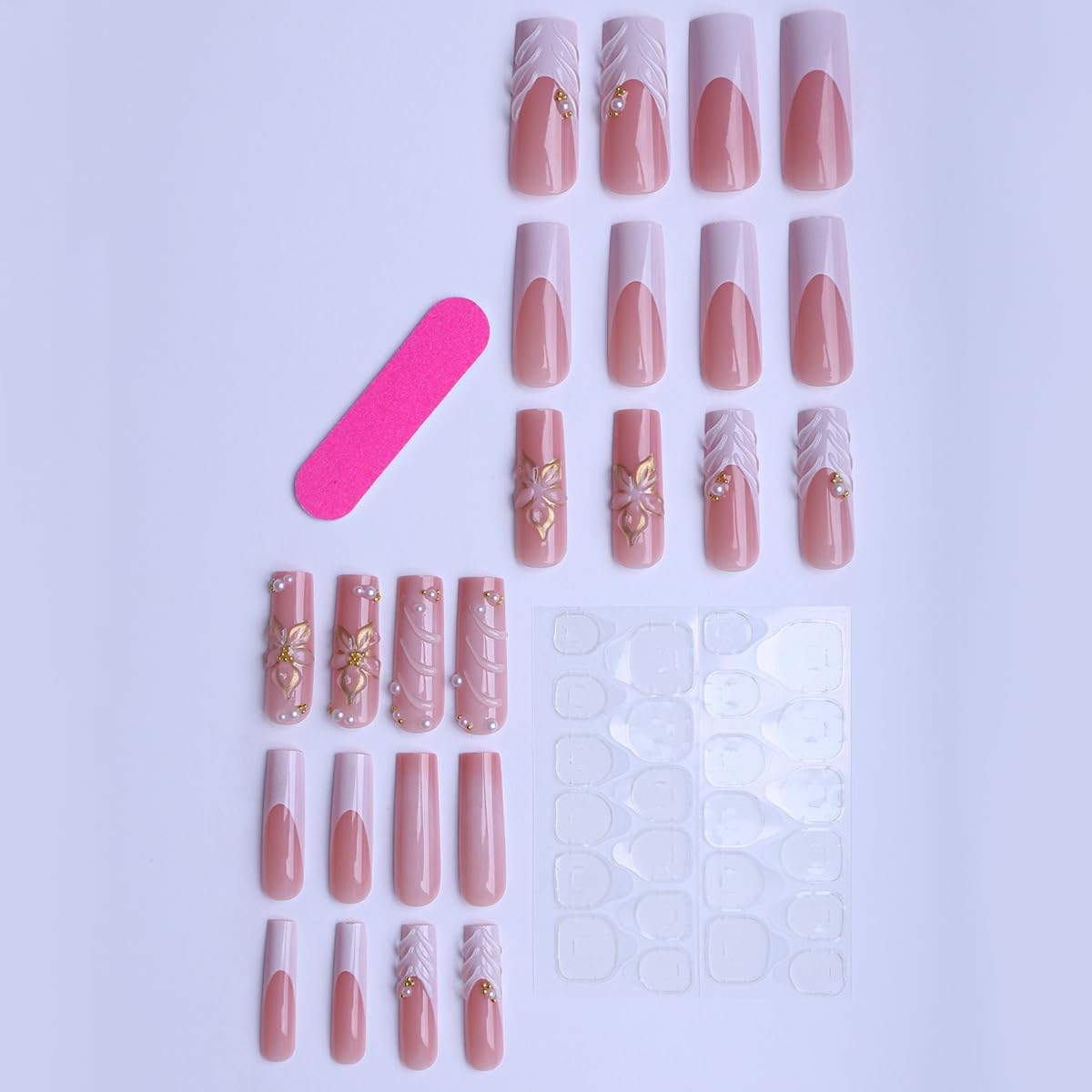 plalely ABS material durable press-on nails for reliable wear