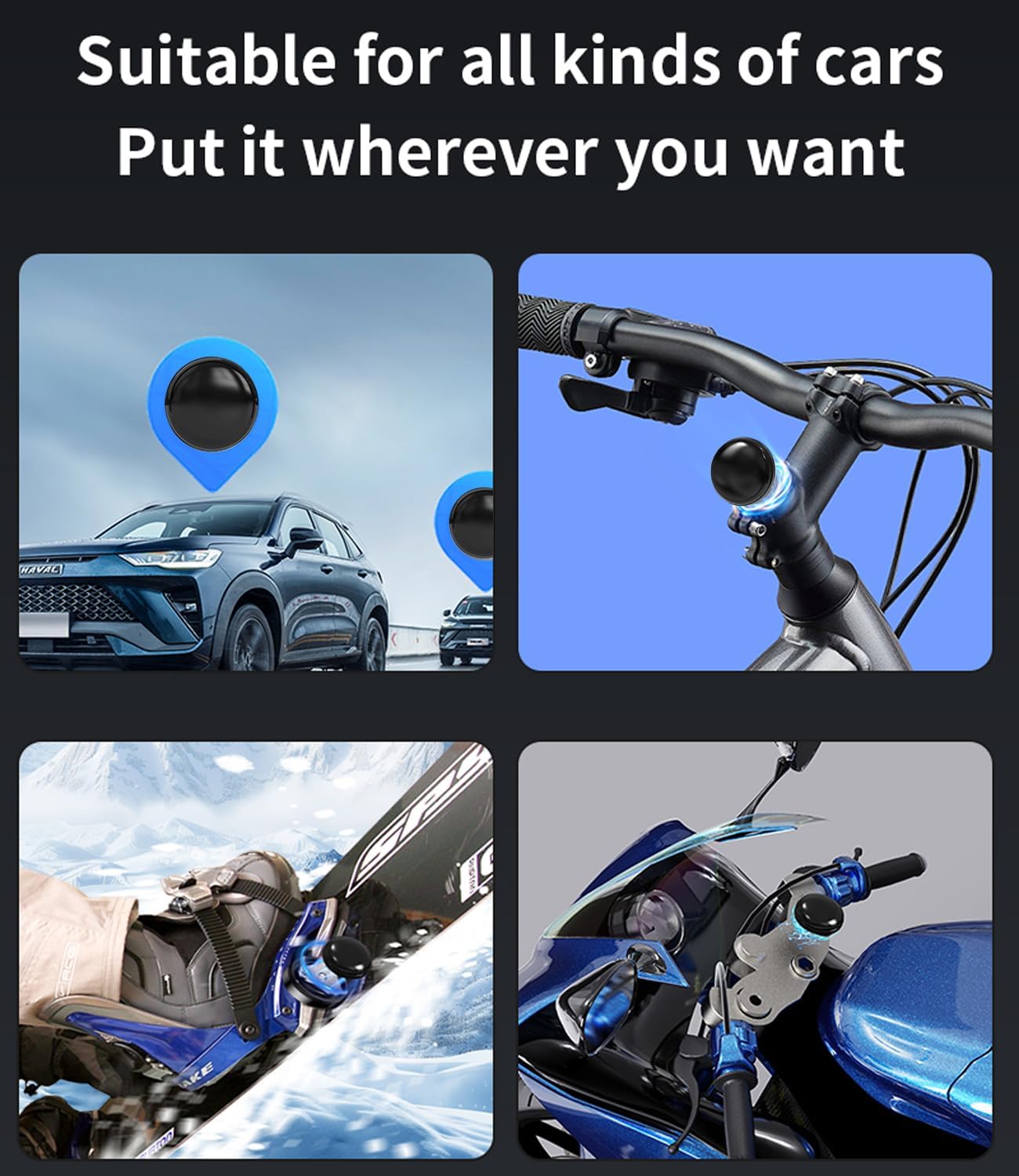 Planetbod versatile tracker for cars, bikes, pets, and valuables