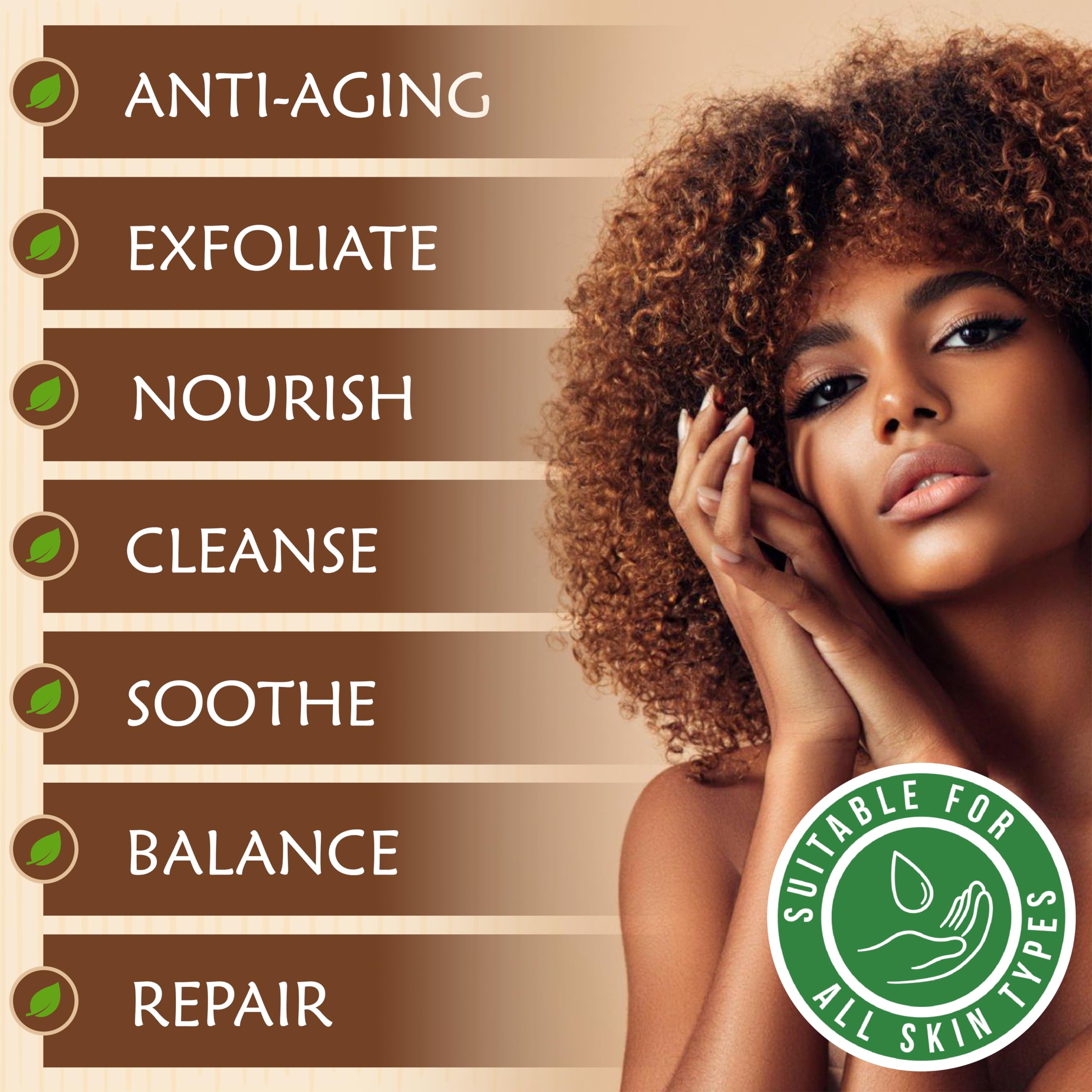 Plant Guru African Black Soap Liquid Ghana origin label signals traditional craft.