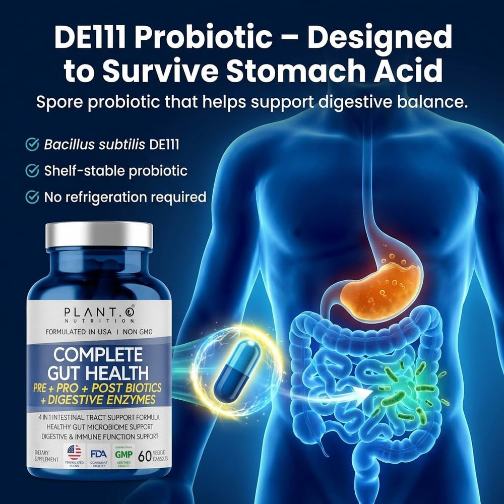 PLANT.O NUTRITION bottle pour shot illustrating simple daily routine.