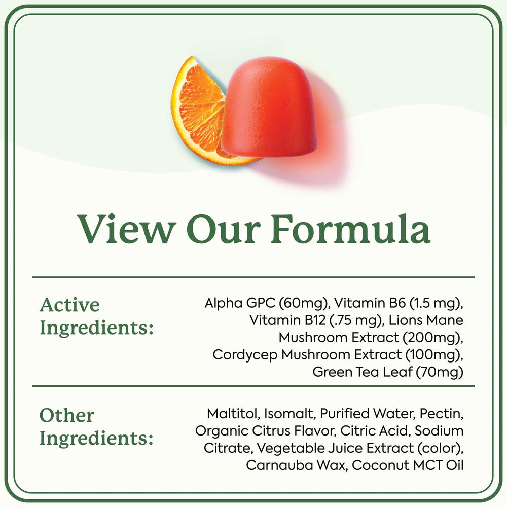 Recyclable resealable pouch of WonderFocus keeps gummies fresh