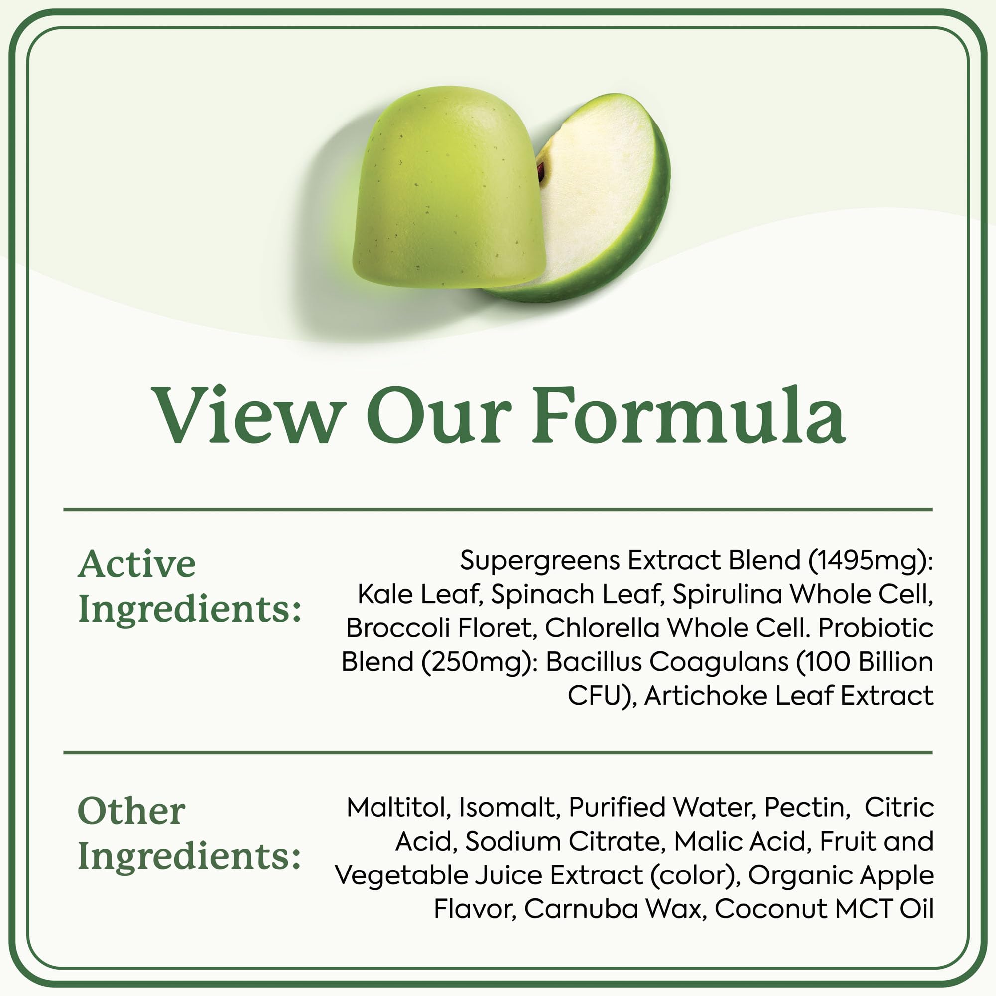 Plant People WonderGreens label highlights D3 and K2 vitamins