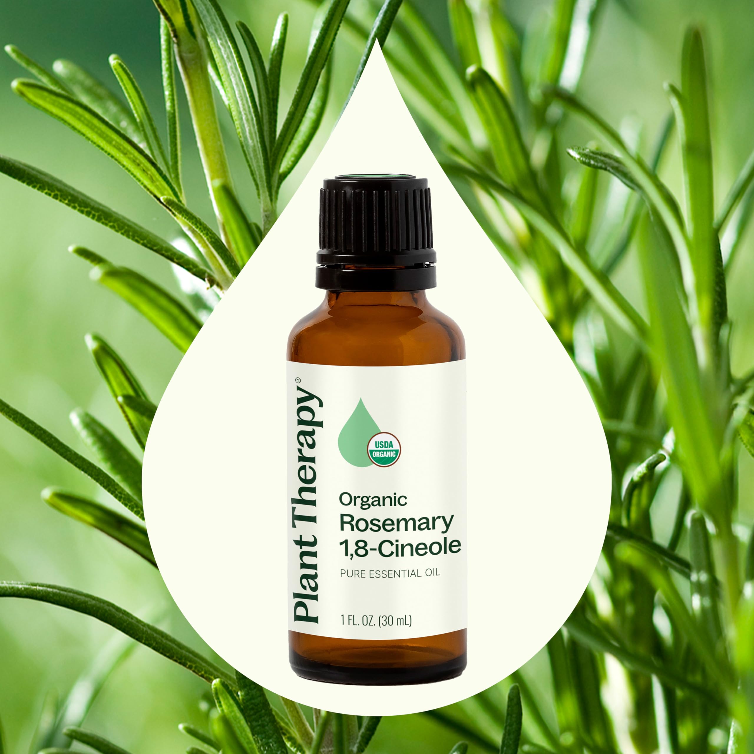 Plant Therapy rosemary oil pour shows easy, precise application for blends.