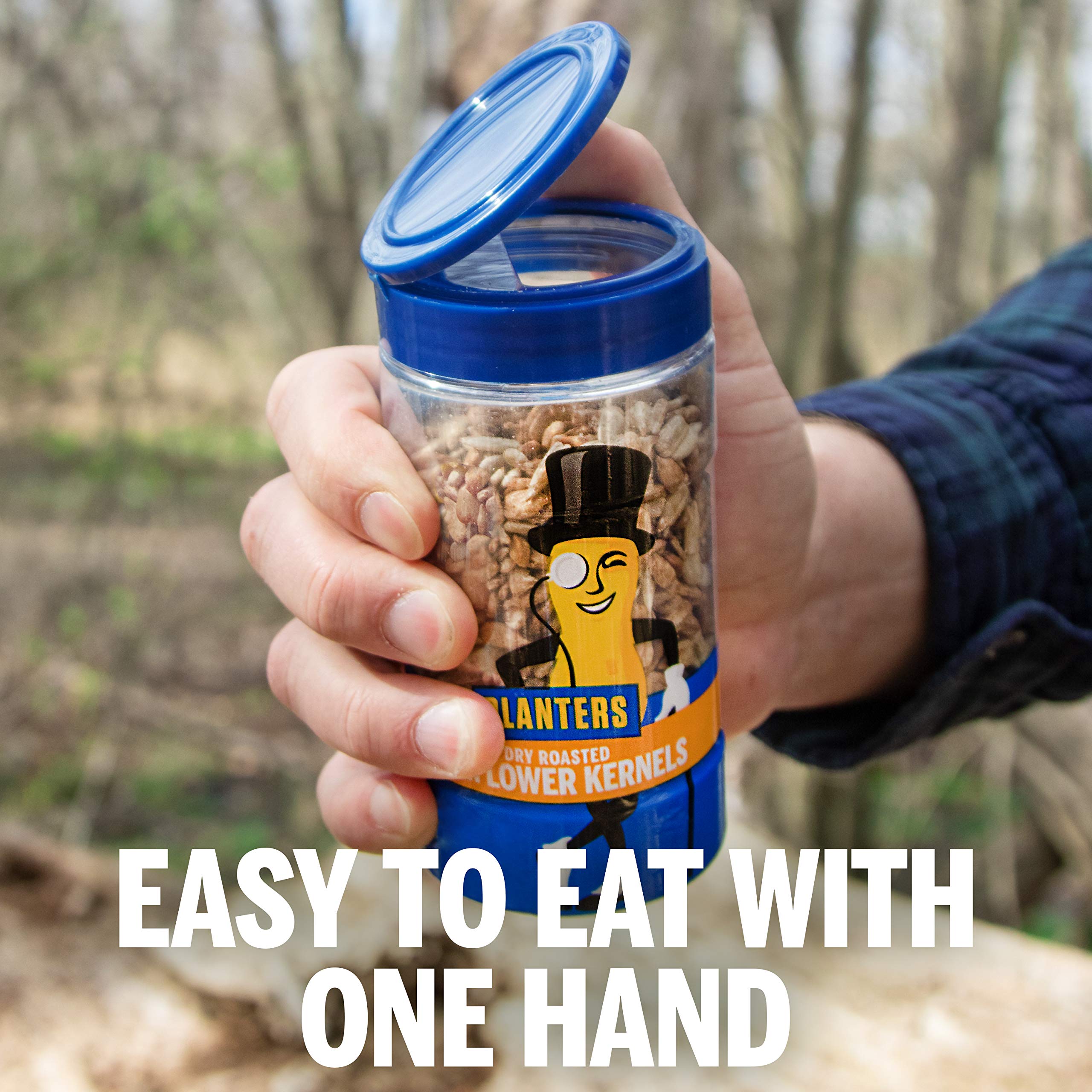 Four-pack Planters seeds for convenient ongoing snacking.