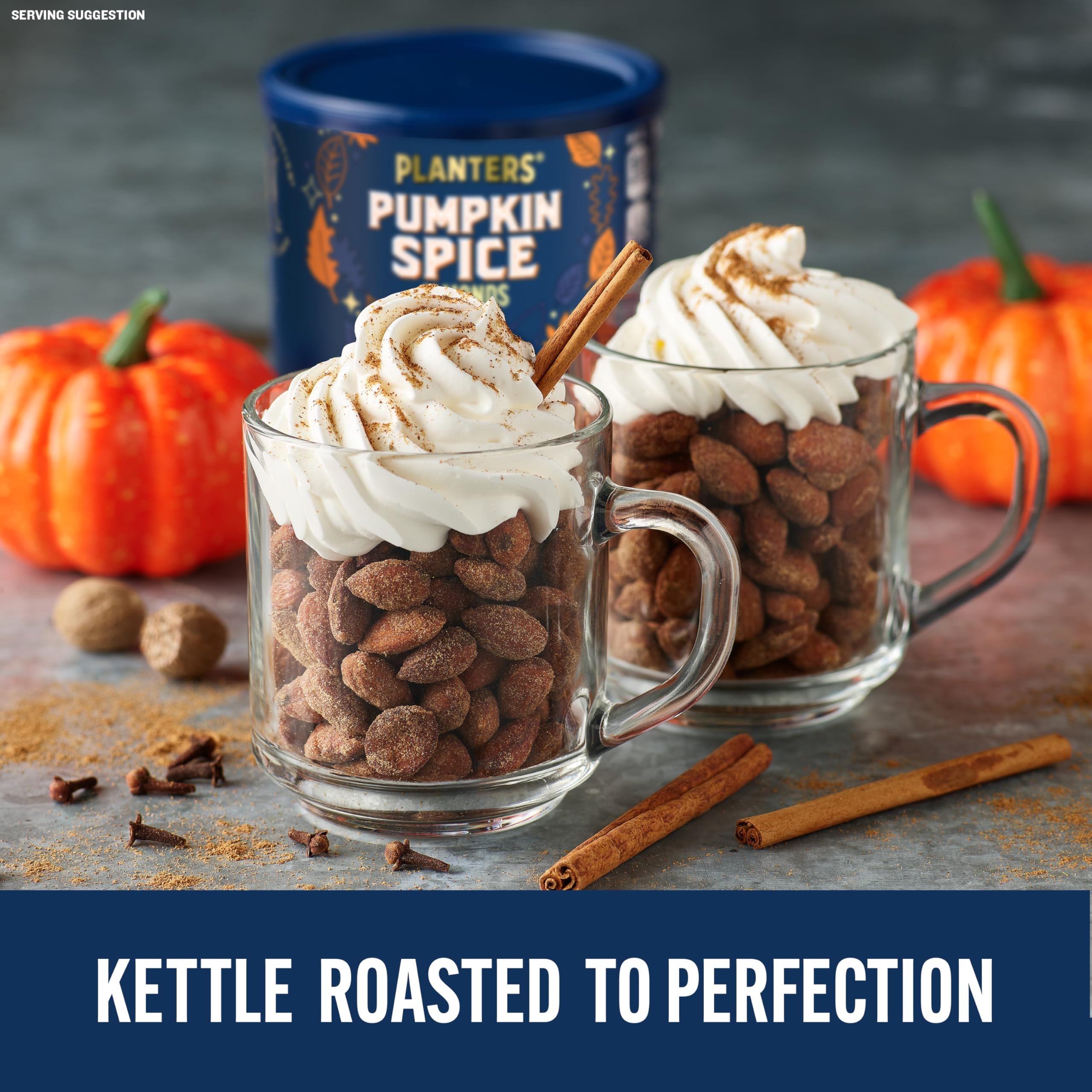 Planters Pumpkin Spice Almonds party-platter appeal for gatherings.