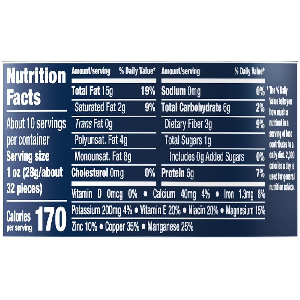PLANTERS mixed nuts variety featuring almonds, cashews, and peanuts